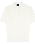 Paul & Shark - Off White Textured Knitted Polo Shirt