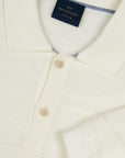 Paul & Shark - Off White Textured Knitted Polo Shirt