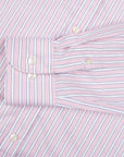 Paul & Shark - Pink & White Striped Oxford Cotton Long Sleeve Shirt L/S SHIRTS Paul & Shark