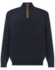 Paul & Shark - Navy X-Soft Wool Half-Zip Sweater