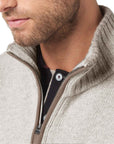 Paul & Shark - Silver Grey Wool and Cashmere Half-Zip Sweater