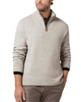 Paul & Shark - Silver Grey Wool and Cashmere Half-Zip Sweater
