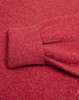 Robert Old - Poppy Melange Chatsworth 2ply V-Neck Cashmere Sweater CASHMERE Robert Old
