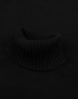 Robert Old - Black Portree 4ply Roll Neck Cashmere Sweater CASHMERE Robert Old