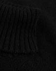 Robert Old - Black Portree 4ply Roll Neck Cashmere Sweater CASHMERE Robert Old