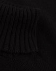 Robert Old - Black Portree 4ply Roll Neck Cashmere Sweater CASHMERE Robert Old