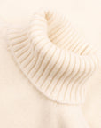 Robert Old - White Undyed Portree 4ply Roll Neck Cashmere Sweater CASHMERE Robert Old