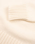 Robert Old - White Undyed Portree 4ply Roll Neck Cashmere Sweater CASHMERE Robert Old