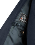 Robert Old - Navy Camel Hair Double-Breasted Overcoat crafted with Loro Piana Fabric OVERCOATS