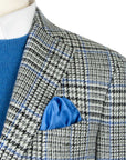 Robert Old - Grey & Blue Prince of Wales Check Wool Jacket JACKETS Robert Old