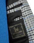 Robert Old - Grey & Blue Prince of Wales Check Wool Jacket JACKETS Robert Old