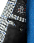 Robert Old - Grey & Blue Prince of Wales Check Wool Jacket JACKETS Robert Old