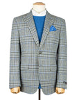 Robert Old - Grey & Blue Prince of Wales Check Wool Jacket JACKETS Robert Old