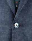 Robert Old - Navy Weave Wool & Silk Jacket crafted with Loro Piana Fabric JACKETS Robert Old