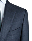 Robert Old - Navy Weave Wool & Silk Jacket crafted with Loro Piana Fabric JACKETS Robert Old