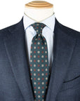 Robert Old - Navy Weave Wool & Silk Jacket crafted with Loro Piana Fabric JACKETS Robert Old