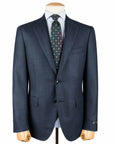 Robert Old - Navy Weave Wool & Silk Jacket crafted with Loro Piana Fabric JACKETS Robert Old