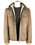 Robert Old - Stone Beige Leather Shearling Jacket LEATHERS Robert Old