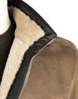 Robert Old - Stone Beige Leather Shearling Jacket LEATHERS Robert Old