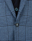 Robert Old - Blue Window Pane Check Wool Jacket JACKETS Robert Old