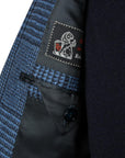 Robert Old - Blue Window Pane Check Wool Jacket JACKETS Robert Old