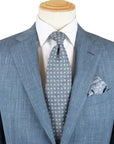 Robert Old - Light Blue Wool, Linen and Silk Suit Crafted in Italy