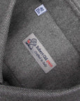 Grey Birdseye Knit Italian Brushed Cotton Long Sleeve Shirt