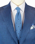 Robert Old - Blue Lightweight Linen & Silk Unlined Suit SUITS Robert Old