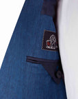 Robert Old - Blue Lightweight Linen & Silk Unlined Suit SUITS Robert Old