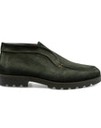 Santoni - Dark Green Suede Desert Boot SHOES Santoni