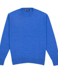 Robert Old - Coast Blue Tiree 4ply Crew Neck Cashmere Sweater CASHMERE Robert Old