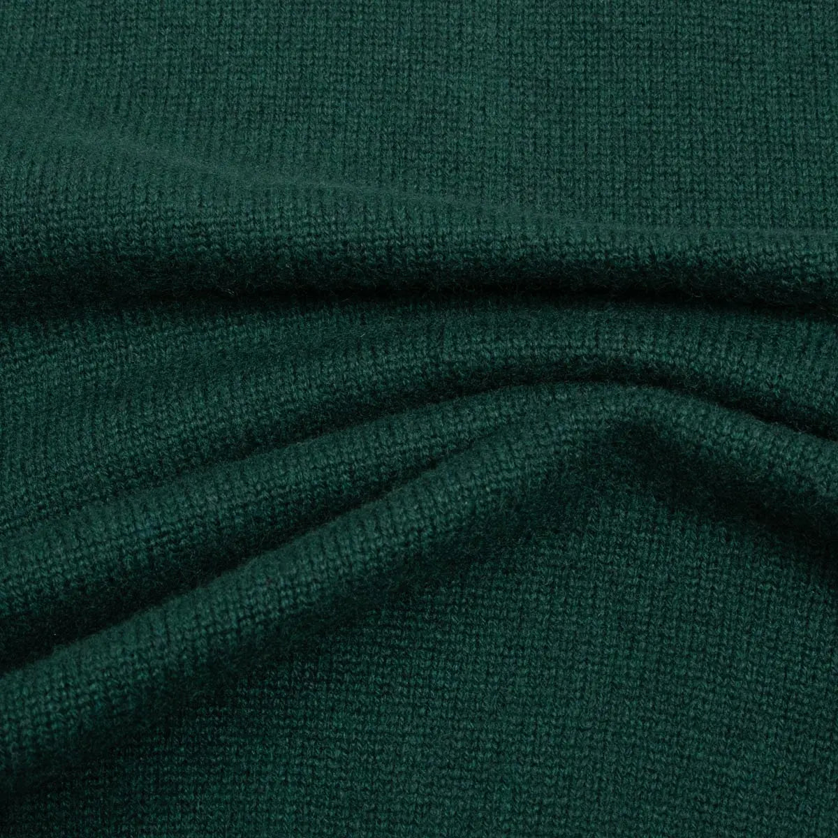 Robert Old - Holly Green Tiree 4ply Crew Neck Cashmere Sweater CASHMERE Robert Old
