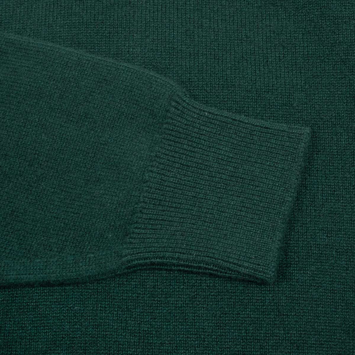 Robert Old - Holly Green Tiree 4ply Crew Neck Cashmere Sweater CASHMERE Robert Old