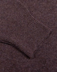Robert Old - Porcupine Brown Tiree 4ply Crew Neck Cashmere Sweater CASHMERE Robert Old