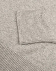 Robert Old - Brume Grey Tiree 4ply Crew Neck Cashmere Sweater