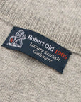 Robert Old - Brume Grey Tiree 4ply Crew Neck Cashmere Sweater