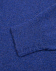 Robert Old - Electric Indigo Tiree 4ply Crew Neck Cashmere Sweater CASHMERE Robert Old