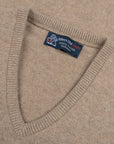 Robert Old - Stoneage Tobermorey 4ply V-Neck Cashmere Sweater CASHMERE Robert Old