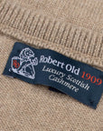 Robert Old - Stoneage Tobermorey 4ply V-Neck Cashmere Sweater CASHMERE Robert Old