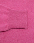 Robert Old - Dakar Pink Tobermorey 4ply V-Neck Cashmere Sweater CASHMERE Robert Old