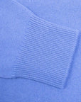 Robert Old - Isfahan Blue Tobermorey 4ply V-Neck Cashmere Sweater CASHMERE Robert Old