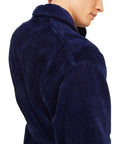 Derek Rose - Navy Triton Cotton Bath Robe UNDERWEAR Derek Rose