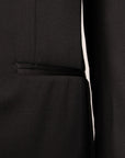 Robert Old - Black Italian Slim Pure Wool Tuxedo Suit SUITS Robert Old