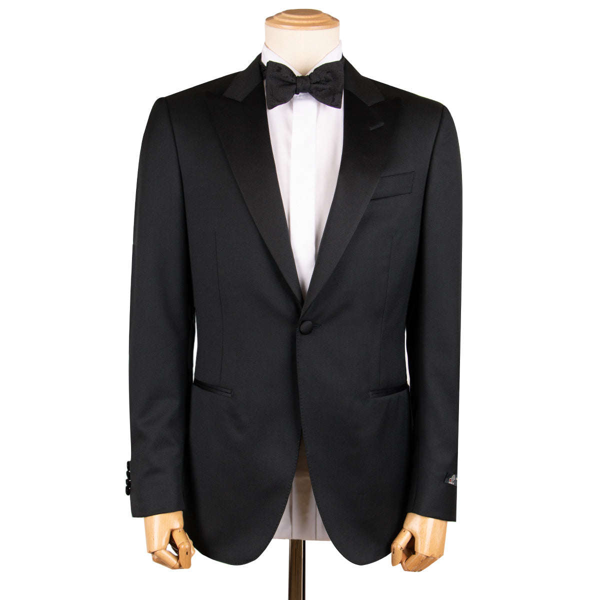 Robert Old - Black Italian Slim Pure Wool Tuxedo Suit SUITS Robert Old