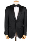 Robert Old - Black Italian Slim Pure Wool Tuxedo Suit SUITS Robert Old