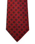 Italian three-fold Jacquard Rich Red Neck Tie TIES/CRAVATS Robert Old