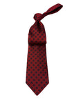 Italian three-fold Jacquard Rich Red Neck Tie TIES/CRAVATS Robert Old