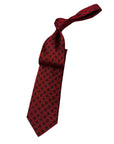 Italian three-fold Jacquard Rich Red Neck Tie TIES/CRAVATS Robert Old