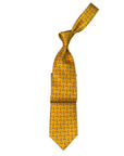 Italian Gold Print Seven Fold 100% Silk Tie TIES/CRAVATS Robert Old