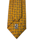 Italian Gold Print Seven Fold 100% Silk Tie TIES/CRAVATS Robert Old